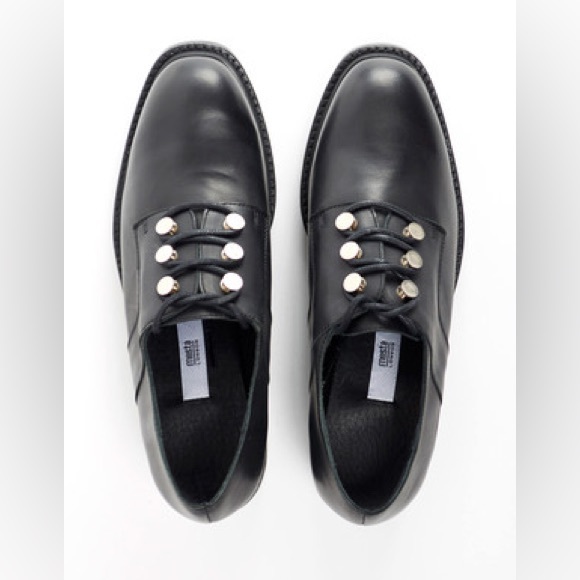 Miista Carey leather lace up shoe boot black - Picture 1 of 7